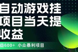 （15924期）最新全自动下载游戏 操作简单，单机当天收益600+，收益无上限，可矩阵…