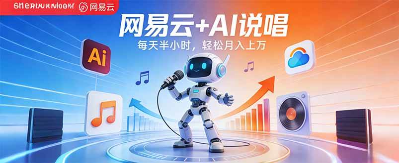 （17627期）网易云+AI说唱，每天半小时，轻松月入上万