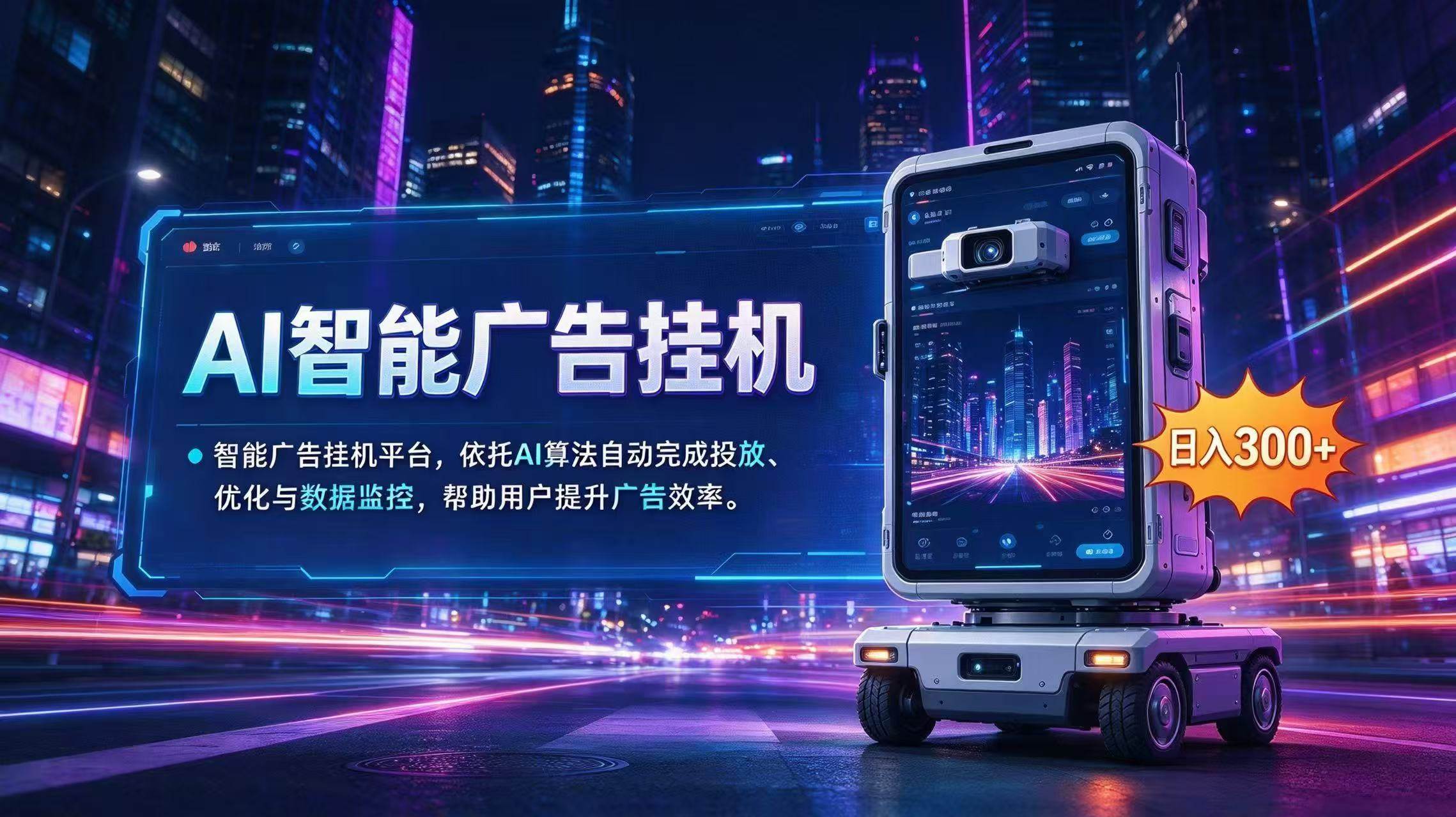 (20936期)AI 智能广告挂机|AI 自动运行,轻松托管广告任务