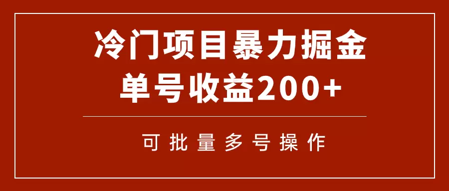 冷门暴力掘金项目：代找电子书，月入1W+